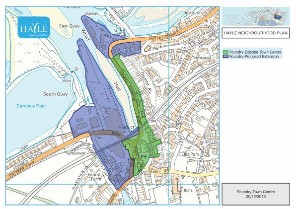 Map 2 Foundry Town Centre - proposed extension