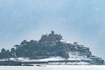 St Michaels mount at Marazion in the snow today - you don't see that often. #beastfromtheeast St Michaels mount at Marazion in the snow today - you don't see that often. #beastfromtheeast