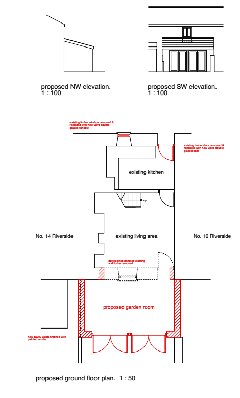 Approved with conditions: Proposed Garden Room extension, new windows and doors. - 15 Riverside Angarrack Hayle Cornwall TR27 5JD