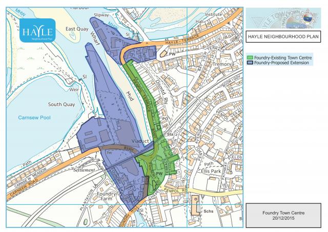 Map 2 Foundry Town Centre - proposed extension Map 2 Foundry Town Centre - proposed extension